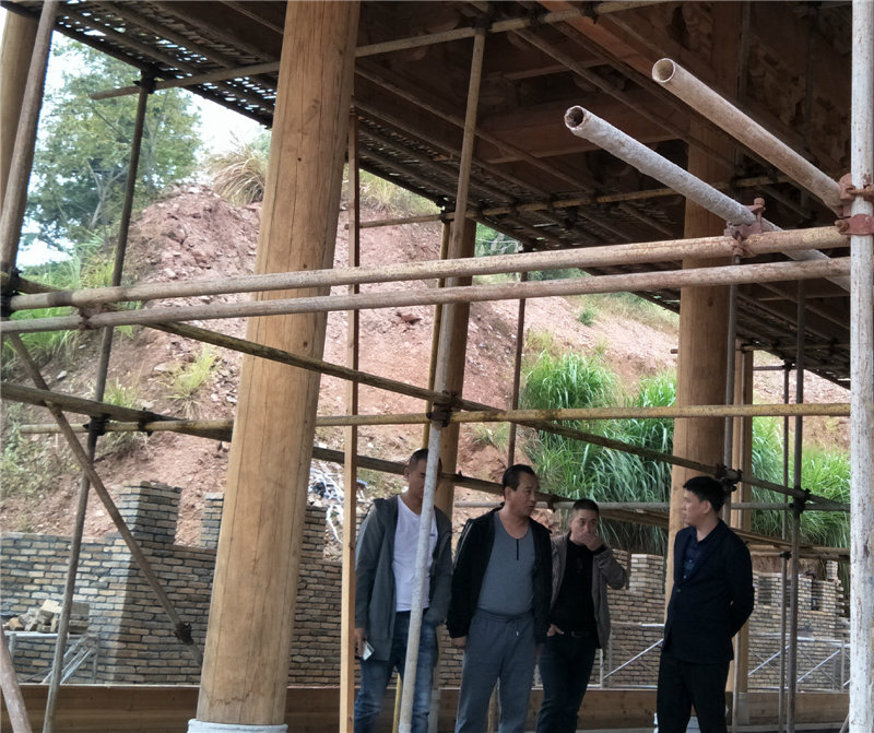 福建易順建筑工程有限公司到政和朱子書(shū)院施工現(xiàn)場(chǎng)指導(dǎo)工作